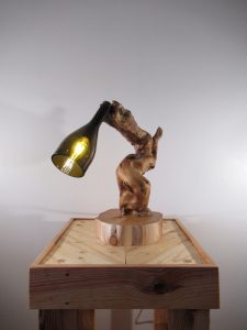 Lampe "Wine Art" - Les vieilles vis